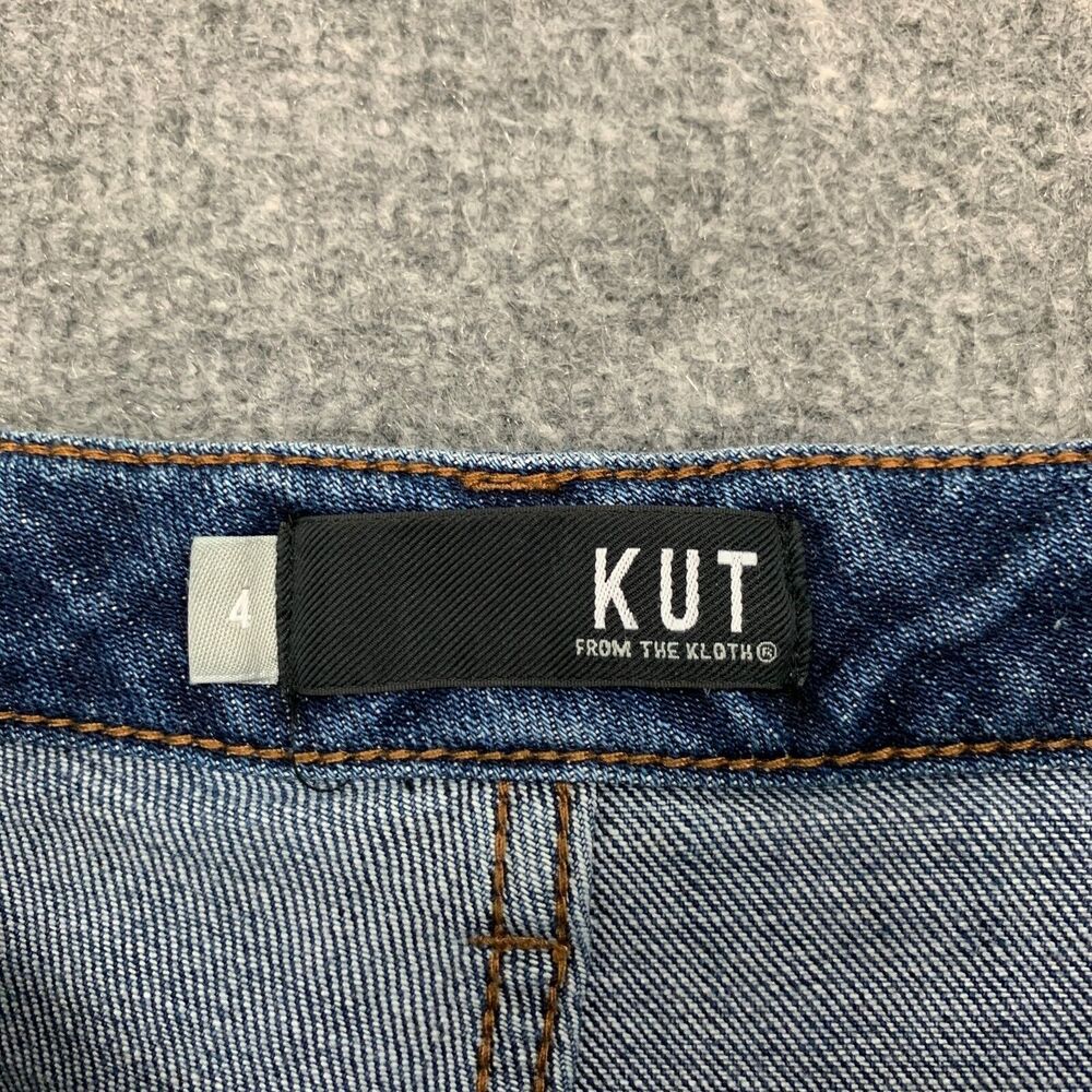 KUT from the Kloth Jean Womens 4 Blue Denim Juliet Slouchy Boyfriend Button Fly - Picture 6 of 16